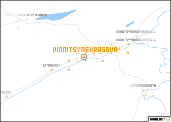 map of Vinnitsy-Nekrasova