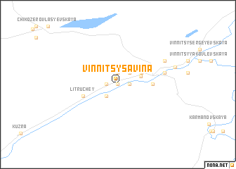 map of Vinnitsy-Savina