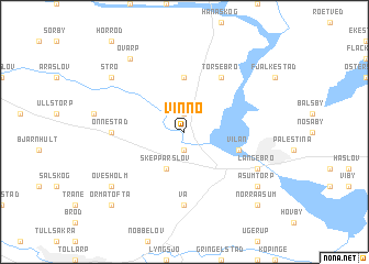 map of Vinnö