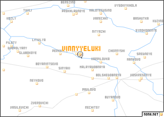 map of Vinnyye Luki