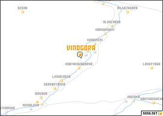 map of Vinogora