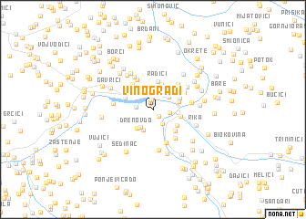 map of Vinogradi