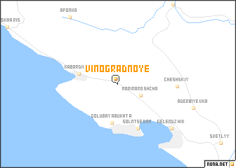 map of Vinogradnoye