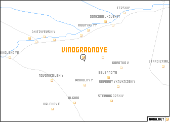 map of Vinogradnoye