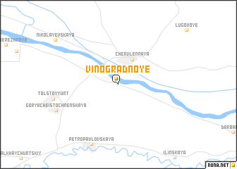 map of Vinogradnoye