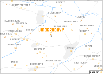 map of Vinogradnyy