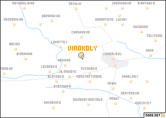 map of Vinokoly