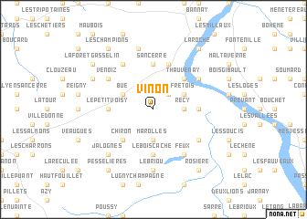 map of Vinon