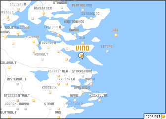 map of Vinö