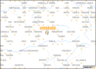 map of Vinseiro