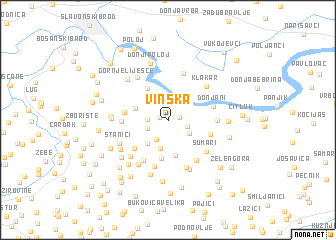 map of Vinska