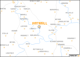 map of Vinta Mill