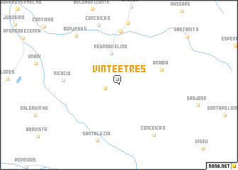 map of Vinte e Três