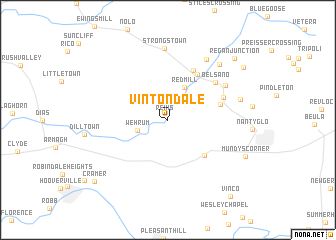 map of Vintondale