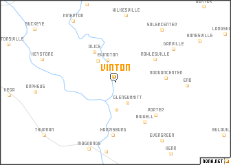 map of Vinton