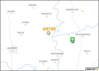 map of Vinton