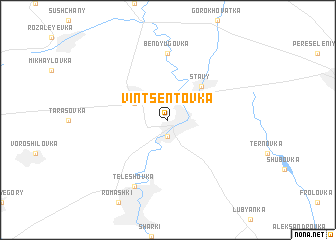 map of Vintsentovka