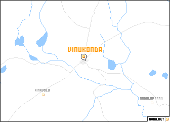 map of Vinukonda
