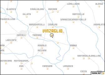 map of Vinzaglio