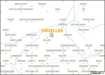 map of Vinzelles