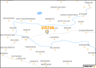 map of Vinzha