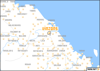 map of Vinzons