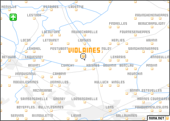 map of Violaines