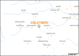 map of Violet Bank