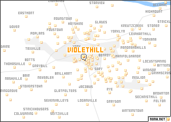 map of Violet Hill