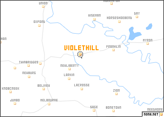 map of Violet Hill