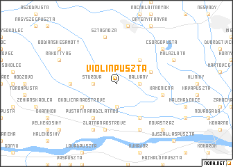 map of Violinpuszta