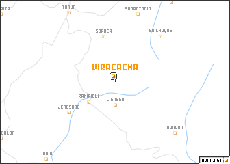 map of Viracachá