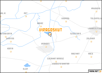 map of Virágoskút