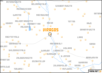 map of Virágos