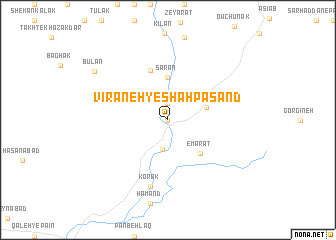 map of Vīrāneh-ye Shāh Pasand