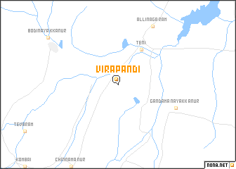 map of Vīrapāndi