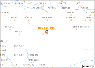 map of Vîrciorog