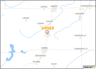 map of Virden