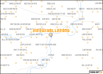 map of Vireux-Wallerand