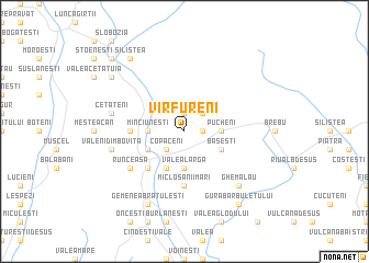 map of Vîrfureni