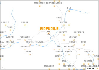 map of Vîrfurile