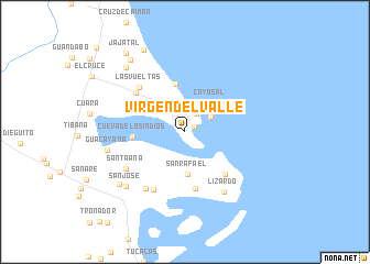 map of Virgen del Valle