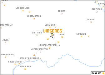 map of Vírgenes