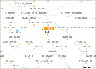 map of Virgen