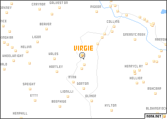 map of Virgie