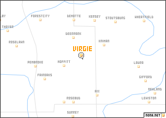 map of Virgie