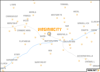 map of Virginia City