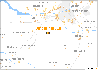 map of Virginia Hills