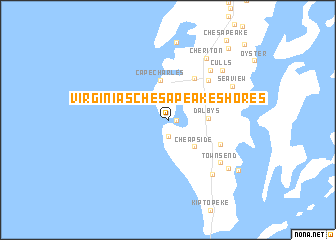 map of Virginias Chesapeake Shores