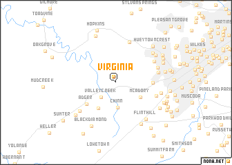 map of Virginia